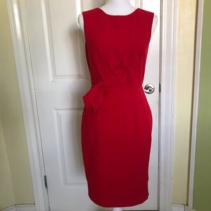 Calvin Klein Red sheath dress size 4